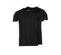 HUGO Herren V T-Shirt, per Pack Schwarz (Black 001), Large (Herstellergröße: L)