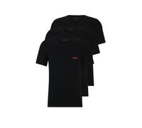 HUGO T-Shirt 3er Pkg. black schwarz | M