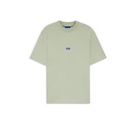 HUGO T-Shirt aus Baumwoll-Jersey mit blauem Logo-Aufnäher - Style Nieros, 50509991 Hellgrün XXL