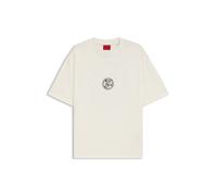 HUGO T-Shirt aus Baumwoll-Jersey mit Box-Artwork - Style Dwresto, 50542366 Natur L