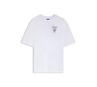 HUGO T-Shirt aus Baumwoll-Jersey mit Grafik-Print - Style Oversized Tee_B_15, 50566578 Weiß XL