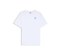 HUGO T-Shirt aus Baumwoll-Jersey mit Logo-Aufnäher - Style Vintage Tee_B_1, 50518139 Weiß S