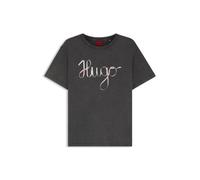 HUGO T-Shirt aus Baumwoll-Jersey mit Logo-Artwork - Style Damacia_5, 50544868 Schwarz L