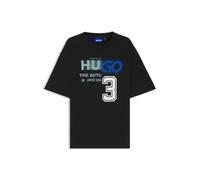 HUGO T-Shirt aus Baumwoll-Jersey mit Logo-Artwork - Style Nesite, 50544168 Schwarz M