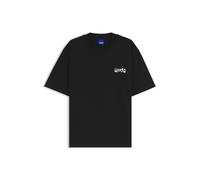 HUGO T-Shirt aus Baumwoll-Jersey mit Logo-Artwork - Style Nieros_HD_004, 50562558 Schwarz XS