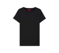 HUGO T-Shirt aus Baumwoll-Jersey mit Logo auf der Rückseite - Style The Plain Tee, 50417212 Schwarz XS