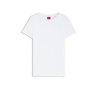 HUGO T-Shirt aus Baumwoll-Jersey mit Logo auf der Rückseite - Style The Plain Tee, 50417212 Weiß XS