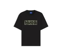 HUGO T-Shirt aus Baumwoll-Jersey mit Logo-Grafik - Style Nerpient, 50566041 Schwarz XS