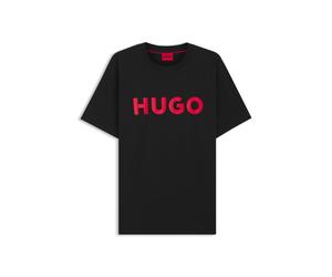 HUGO T-Shirt aus Baumwoll-Jersey mit Logo-Print - Style Dulivio, 50467556 Schwarz XS
