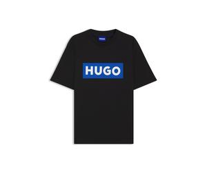 HUGO T-Shirt aus Baumwoll-Jersey mit Logo-Print - Style Nico, 50522376 Schwarz XS