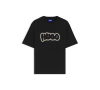 HUGO T-Shirt aus Baumwoll-Jersey mit Logo-Print - Style Nulibax, 50549155 Schwarz S