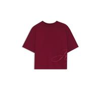 HUGO T-Shirt aus Baumwoll-Jersey mit Oversize-Logo-Stickerei - Style Duslant, 50570677 Dunkelrot XL