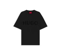 HUGO T-Shirt aus Baumwoll-Jersey mit reflektierendem Logo - Style Dinkee, 50525765 Schwarz XS
