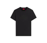 HUGO T-Shirt aus Baumwoll-Jersey mit Strass-Logo - Style Damacia_10, 50570932 Schwarz XL