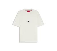 HUGO T-Shirt aus Interlock-Baumwolle mit Stack-Logos - Style Debostac, 50535499 Weiß S
