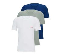 Hugo - T-Shirt für Herren (3er-Pack) (Weiß/Grün/Dunkles Marineblau) XL