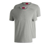 Hugo - T-Shirt für Herren, Stretch, Schmal (2er-Pack) (Grau) 2XL
