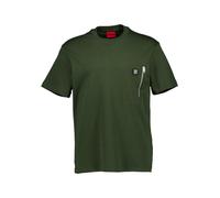 HUGO T-Shirt Herren Regular Fit Kurzarm Baumwolle grün, M