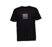 HUGO T-Shirt Herren Regular Fit Kurzarm Rundhals Baumwoll-Stretch schwarz, L
