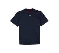 HUGO T-Shirt Herren Regular Fit Kurzarm Rundhals Baumwolle blau, S
