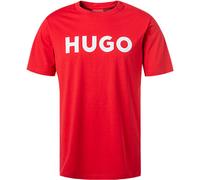 HUGO T-Shirt Herren Regular Fit Kurzarm Rundhals Baumwolle rot, M