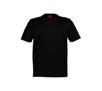HUGO T-Shirt Herren Regular Fit Kurzarm Rundhals Baumwolle schwarz, L