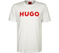 HUGO T-Shirt Herren Regular Fit Kurzarm Rundhals Baumwolle weiß, XXL