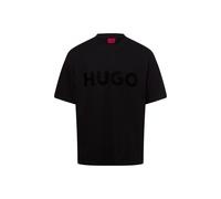 HUGO Herren Dinkee T-Shirt aus Baumwoll-Jersey mit tonalem Logo Schwarz001 XXL