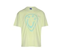 HUGO T-Shirt aus Baumwoll-Jersey mit Happy HUGO Print im Schmelzeffekt - Style Oversized_Tee_B_11, 50560783 Hellgrün S