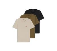 Hugo RN Triplet T-Shirt beige/grün/schwarz (3er-Pack) - S