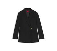 HUGO Taillierter Regular-Fit Blazer mit Wickelfront - Style Ameane, 50547195 Schwarz 44
