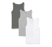 Ripptanktop HUGO UNDERWEAR, Herren, Gr. M (50), open miscellaneous 990, Feinripp, Obermaterial: 100% Baumwolle, Basic, hüftlang, Rundhals, Tops, Basic, Rundhals (13851969-M) open miscellaneous 990