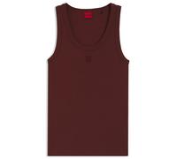 HUGO Tanktop aus Baumwoll-Mix mit Stack-Logo-Stickerei - Style Datamia, 50514489 Braun L