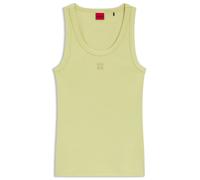 HUGO Tanktop aus Baumwoll-Mix mit Stack-Logo-Stickerei - Style Datamia, 50514489 Hellgelb M