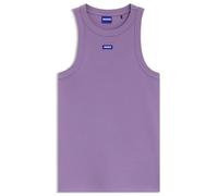 Hugo Tanktop Easy Tank_B – Stretch-Baumwolle, blaues Logo-Label – Lila XS
