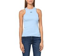 HUGO Tanktop Aus Stretch-Baumwolle Mit Blauem Logo-Label