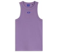 HUGO Tanktop aus Stretch-Baumwolle mit blauem Logo-Label - Style Easy Tank_B, 50508857 Lila L