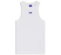 HUGO Tanktop aus Stretch-Baumwolle mit blauem Logo-Label - Style Easy Tank_B, 50508857 Weiß XL