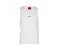HUGO Slim-Fit Tanktop aus Stretch-Baumwolle mit kontrastfarbenem Logo - Style Dapota, 50563744 Natur L