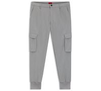HUGO Tapered-Fit Hose aus Stretch-Gabardine - Style Glavin241, 50505856 Grau 56