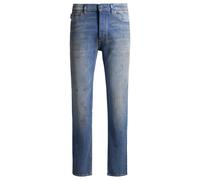 HUGO Tapered-Fit Jeans aus blauem Denim mit Mud-Waschung - Style Brody, 50529124 Blau 33/32