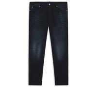 HUGO Tapered-Fit Jeans aus blauschwarzem Stretch-Denim - Style Brody, 50541586 Dunkelblau 32/30
