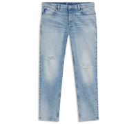 HUGO Tapered-Fit Jeans aus hellblauem Used-Denim - Style Brody, 50555949 Hellblau 34/34