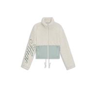 HUGO Teddy-Jacke im Colour-Block-Design mit Logo-Stickerei - Style Fulver-1_B, 50546382 Natur XS