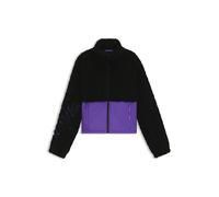 HUGO Teddy-Jacke im Colour-Block-Design mit Logo-Stickerei - Style Fulver-1_B, 50546382 Schwarz L