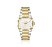 HUGO Telly zweifarbige Uhr mit retro-inspiriertem Gehäuse - Style #TELLY, 58733341 Silberfarben ONESI