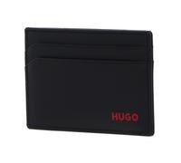 HUGO Portemonnaie mit Label-Print Modell 'Tibby_2.0_Cardcase' in BLACK, Größe 1