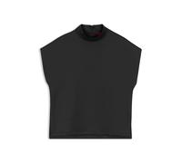 HUGO Damen Blusentop aus Satin CANELI-1, schwarz, Gr. 38