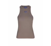 HUGO Slim-Fit Top aus Stretch-Baumwolle mit blauem Logo-Aufnäher - Style Easy Tank_B, 50508857 Braun L