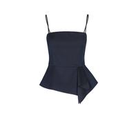 HUGO Top mit Nadelstreifen und Schößchen - Style Calita, 50564137 Blue Stripes 42